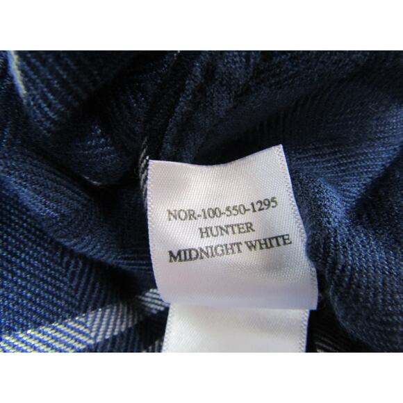 Rails Blue Plaid Rayon High Low Button Top Womens size XS Collar Boho Outdoor - Picture 11 of 12